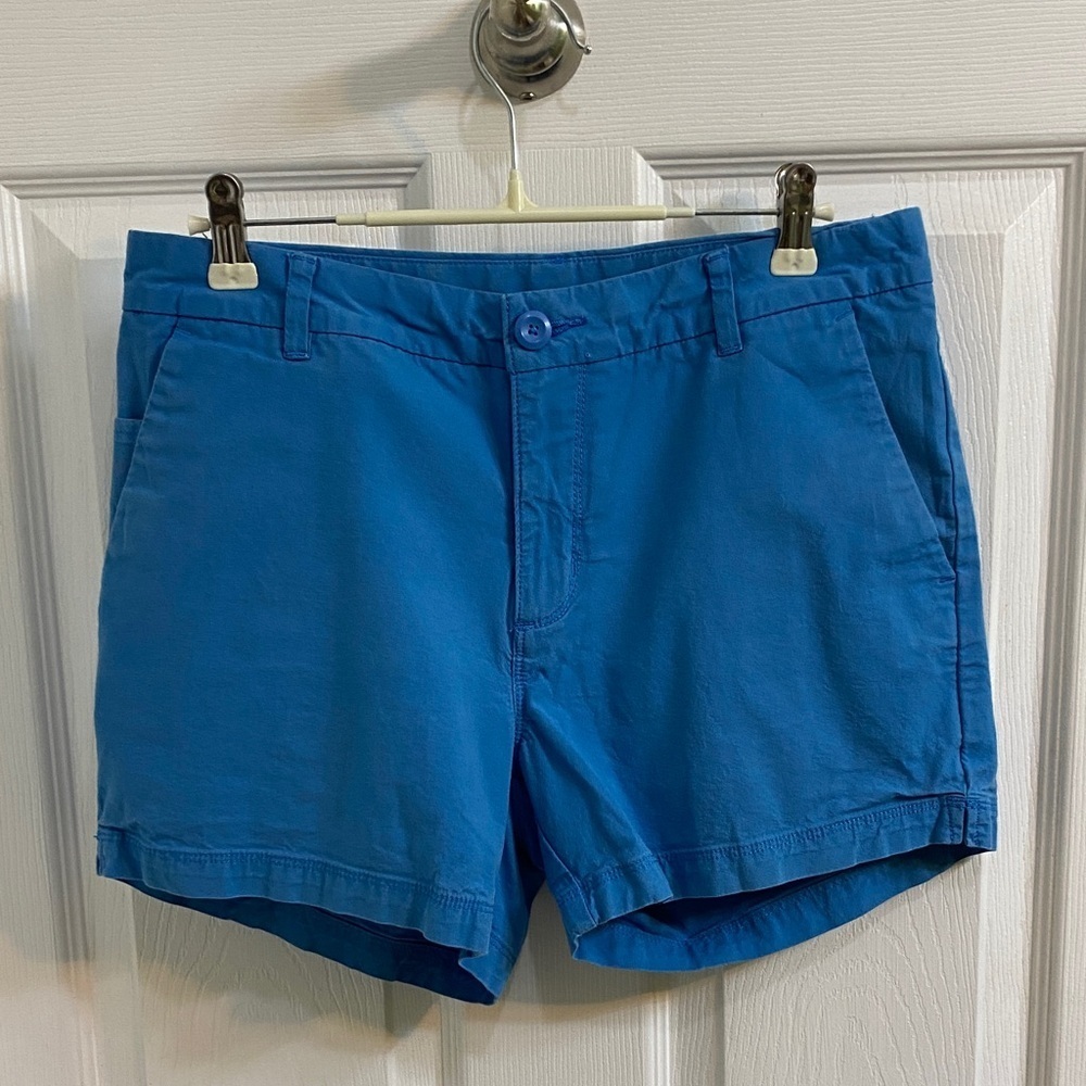 Patagonia Women’s Blue Organic Cotton Stretch All-Wear 4” Shorts Size 6 Summer